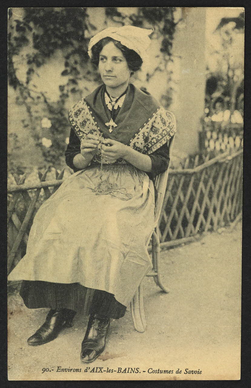 carte postale ENVIRONS D'AIX-LES-BAINS, COSTUMES DE SAVOIE 4P1335 Photo