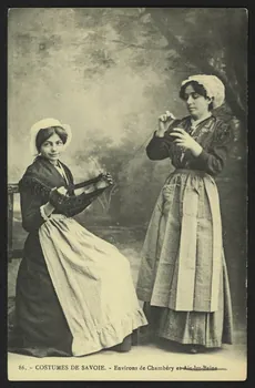 carte postale COSTUMES DE SAVOIE-ENVIRONS DE CHAMBERY ET AIX-LES 4P1340  Photo