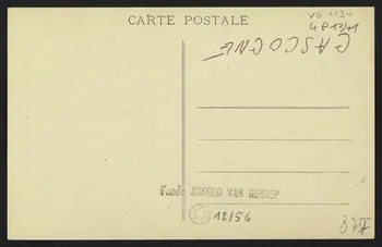 carte postale COIFFURE GASCONNE, TRICOTEUSE 4P1341 Photo