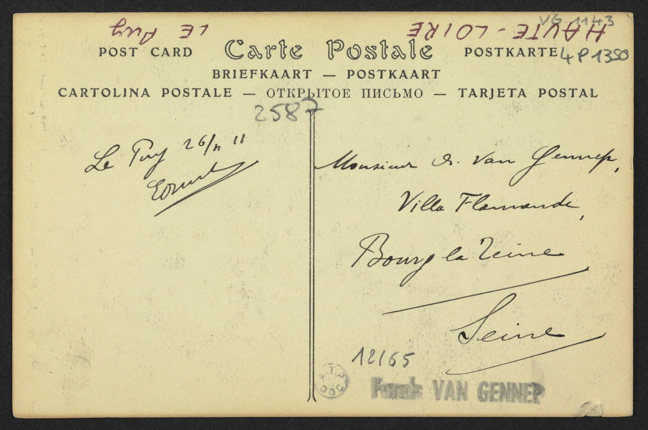 carte postale LE PUY-DENTELLIERE 4P1350 Photo