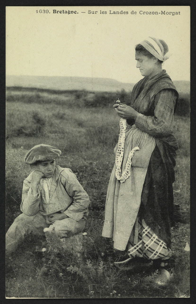 carte postale BRETAGNE-SUR LES LANDE DE CROZON-MORGAT 4P1372 Photo