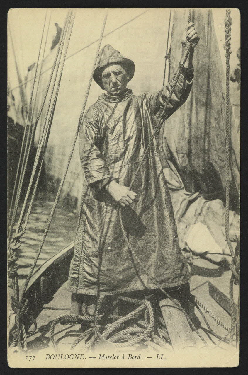 carte postale BOULOGNE-MATELOT A BORD 4P1380 Photo