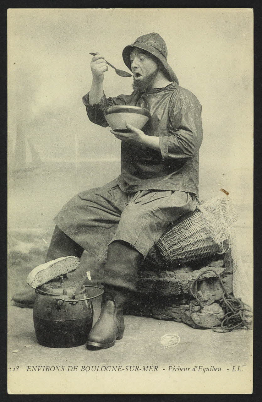 carte postale ENVIRONS DE BOULOGNE-SUR-MER, PECHEUR D'EQUIHEN 4P1384 Photo