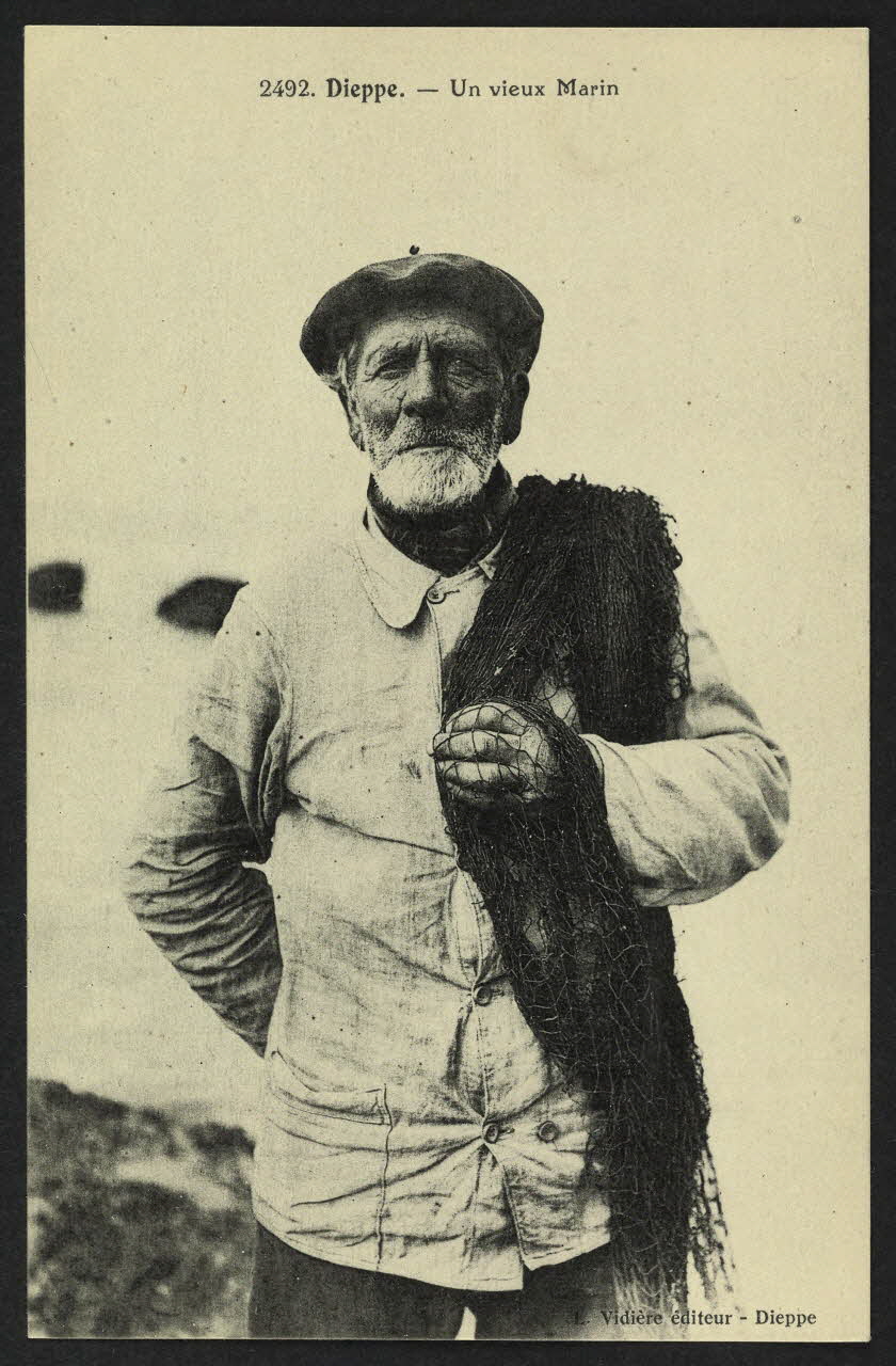 carte postale DIEPPE, UN VIEUX MARIN 4P1390 Photo