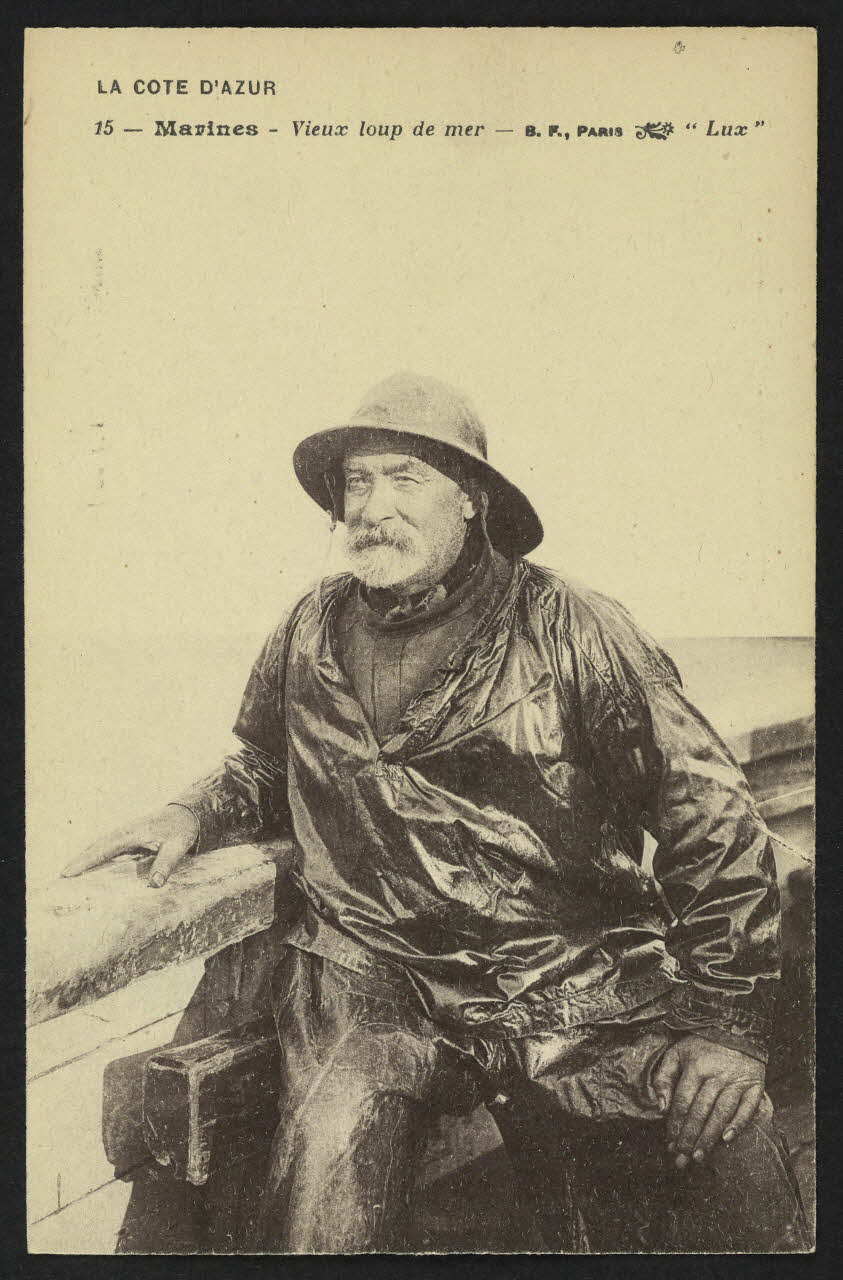 carte postale LA COTE-D'AZUR, MARINES, VIEUX LOUP DE MER 4P1391 Photo