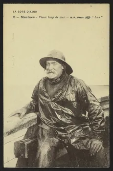 carte postale LA COTE-D'AZUR, MARINES, VIEUX LOUP DE MER 4P1391  Photo