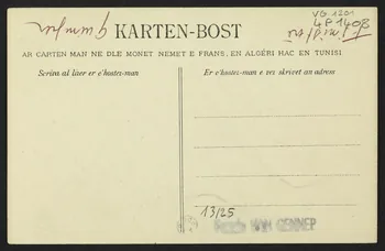 carte postale FABRICATION DE LA FAIENCE BRETONNE, RECTO EN BRETON 4P1408 Photo