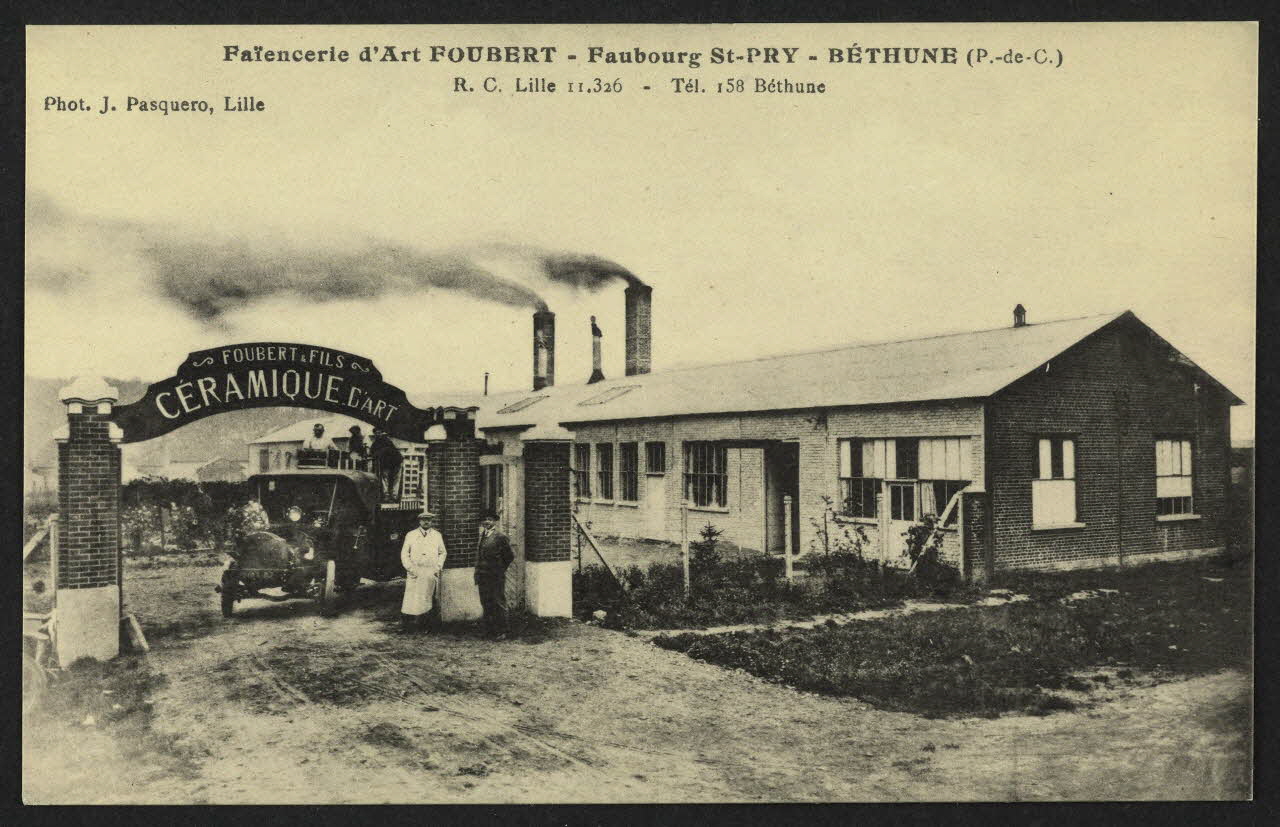 carte postale FAIENCERIE D'ART FOUBERT, ACCUSE DE RECEPTION 4P1412 Photo