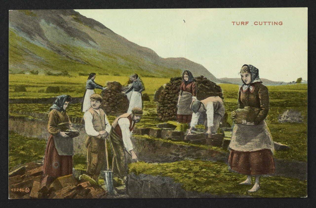 carte postale TURF CUTTING 4P1425 Photo