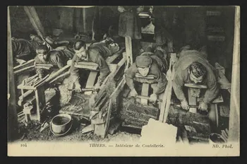 carte postale THIERS, INTERIEUR DE COUTELLERIE 4P1436 Photo