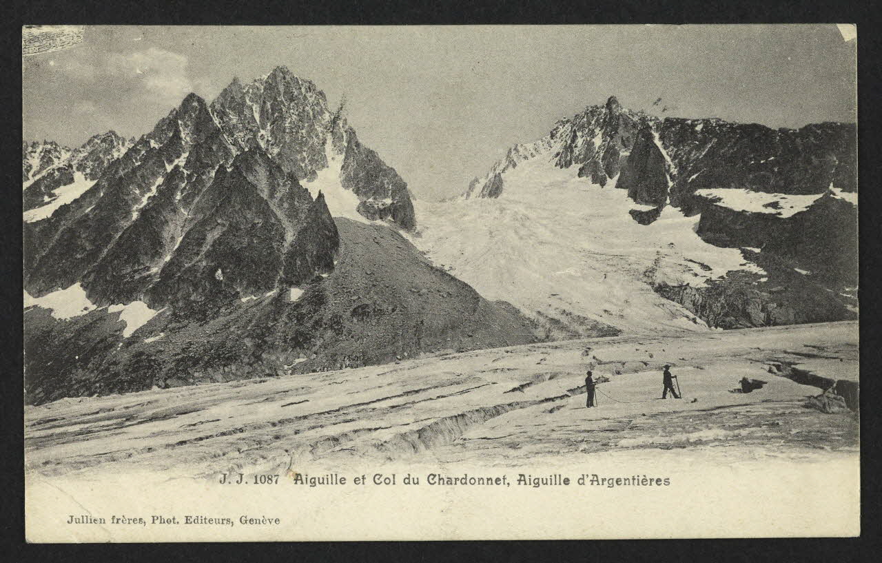 carte postale AIGUILLE ET COL DU CHARDONNET, AIGUILLE D'AGENTIERE 4P1440 Photo