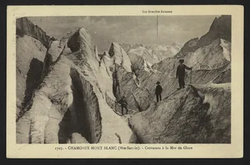 carte postale CHAMONIX-MONT-BLANC, CREVASSES A LA MER DE GLACE 4P1441  Photo