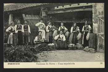 carte postale COSTUME DO NORTE, UMA ESPADELADA 4P1471 Photo