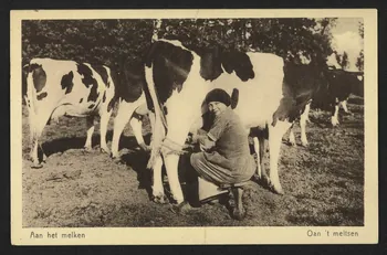 carte postale AAN HET MELKEN, DAN'T MELTSEN 4P1517 Photo
