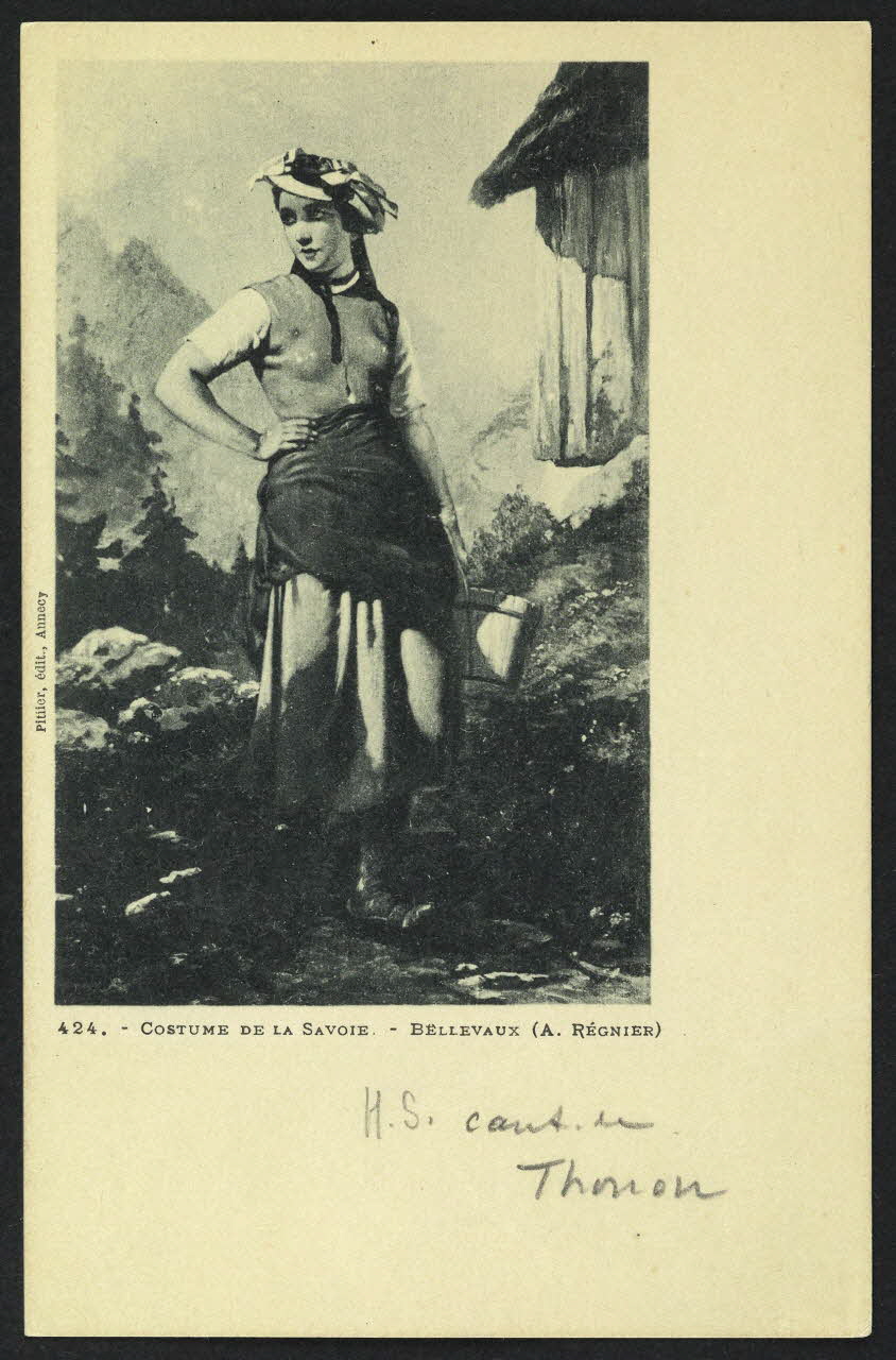 carte postale ORIGINAL DE A. REGNIER, COSTUME DE LA SAVOIE 4P959 Photo