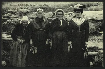 carte postale COSTUMES DE SIXT, 16E S, 17E S, 18E S, 19E S 4P960 Photo