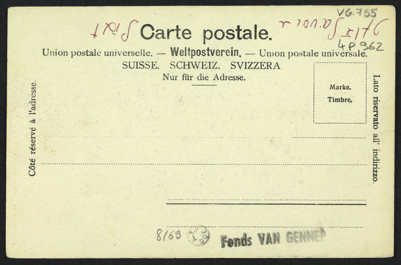 carte postale COSTUME DE SIXT ET LE VILLAGE 4P962  Photo