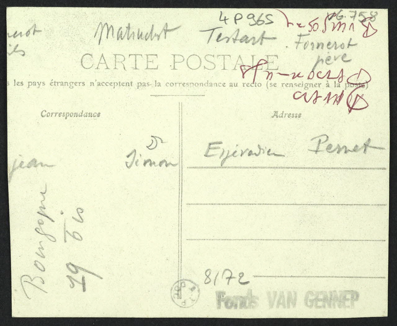 carte postale 4P965 Photo
