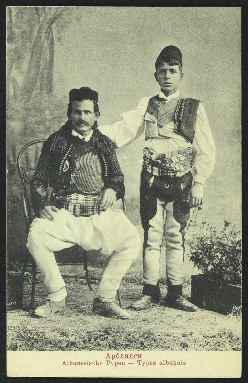 carte postale TYPES ALBANAIS 4P970 Photo