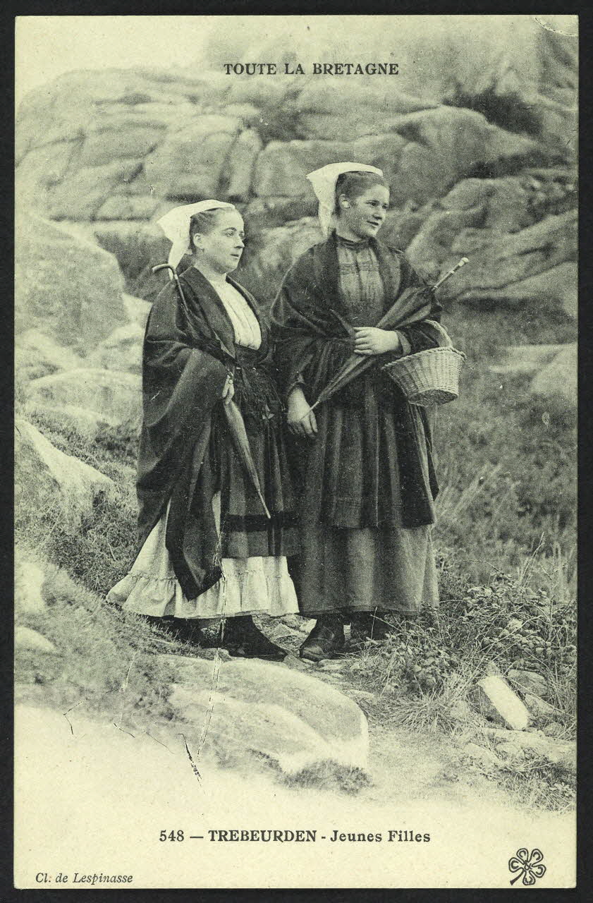 carte postale TREBEURDEN, JEUNES FILLES 4P981 Photo