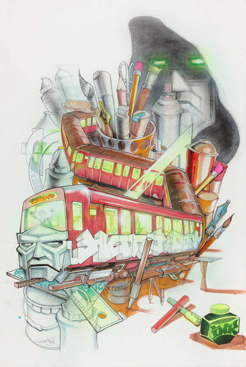 Sidney dessin Ile-de-France, France 2015 2020.7.1 Photo Mucem / Marianne Kuhn