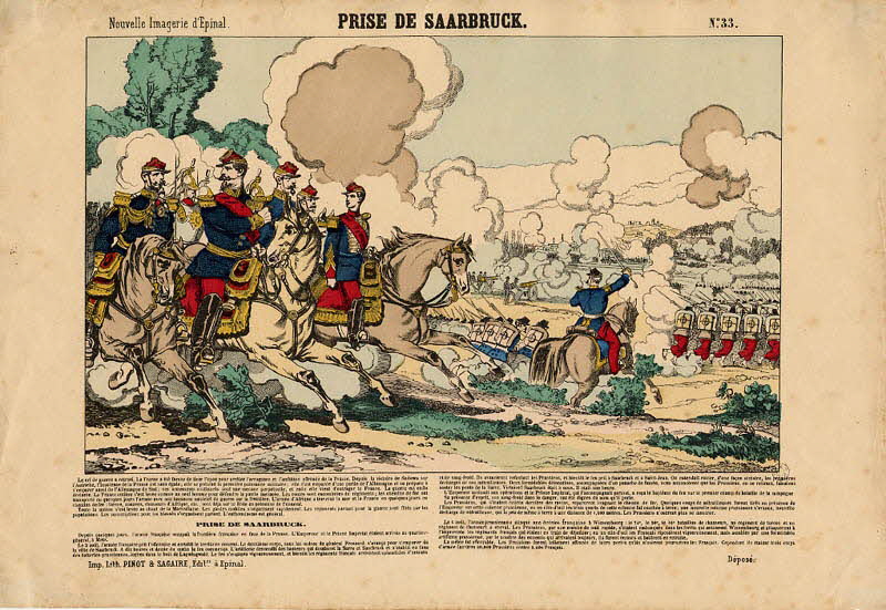 Pinot et Sagaire estampe PRISE DE SAARBRUCK. Lorraine, France 1870-1872 1953.86.1094 Photo