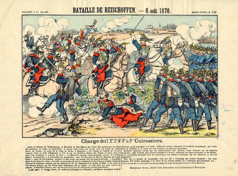 Pellerin estampe BATAILLE DE REISCHOFFEN. - 6 août 1870. Lorraine, France 1890 1950.39.911 Photo
