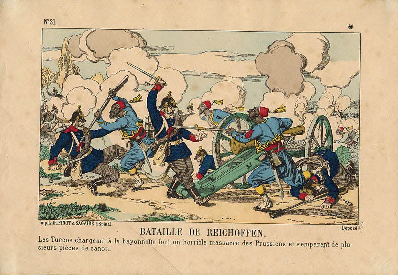 Pinot et Sagaire estampe BATAILLE DE REICHOFFEN. Lorraine, France 1870-1872 1953.86.1104 Photo