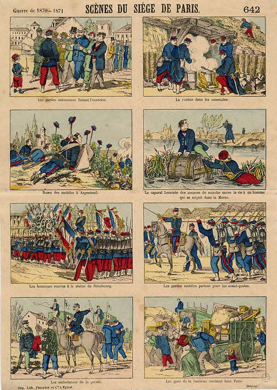 Pellerin à compartiments (2x4) Guerre de 1870-1871 SCENES DU SIEGE DE PARIS. Lorraine, France 1871 1953.86.1168 Photo