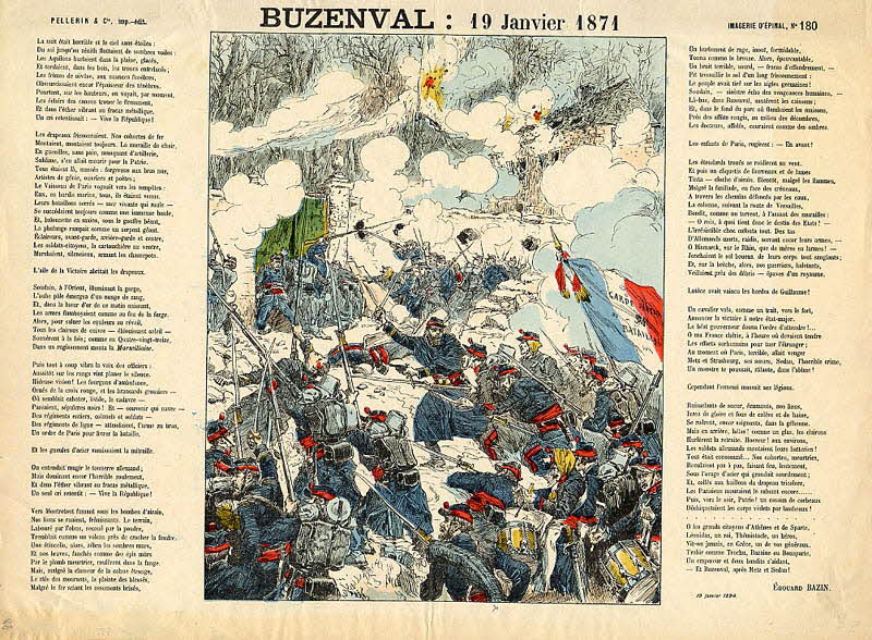 Pellerin estampe BUZENVAL : 19 Janvier 1871 Lorraine, France 1894 1992.7.24 Photo
