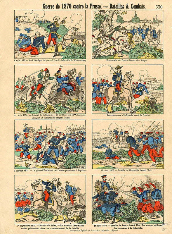 Pellerin à compartiments (2x4) Guerre de 1870 contre la Prusse. - Batailles & Combats. Lorraine, France 1871 1950.39.1007 Photo