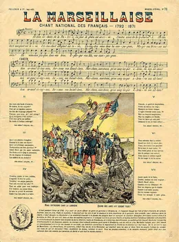 Pellerin estampe LA MARSEILLAISE  CHANT NATIONAL DES FRANCAIS - 1792 : 1871 Lorraine, France 1890 1950.39.1485  Photo