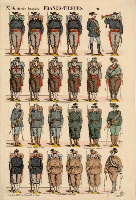 à registres (4) Armée française. FRANCS-TIREURS. 1953.86.2570 Photo