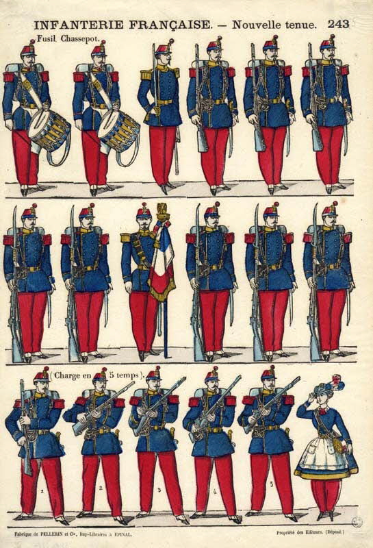 Pellerin à registres (3) INFANTERIE FRANCAISE. - Nouvelle tenue. Lorraine, France 1863-1873 1953.86.2294 Photo
