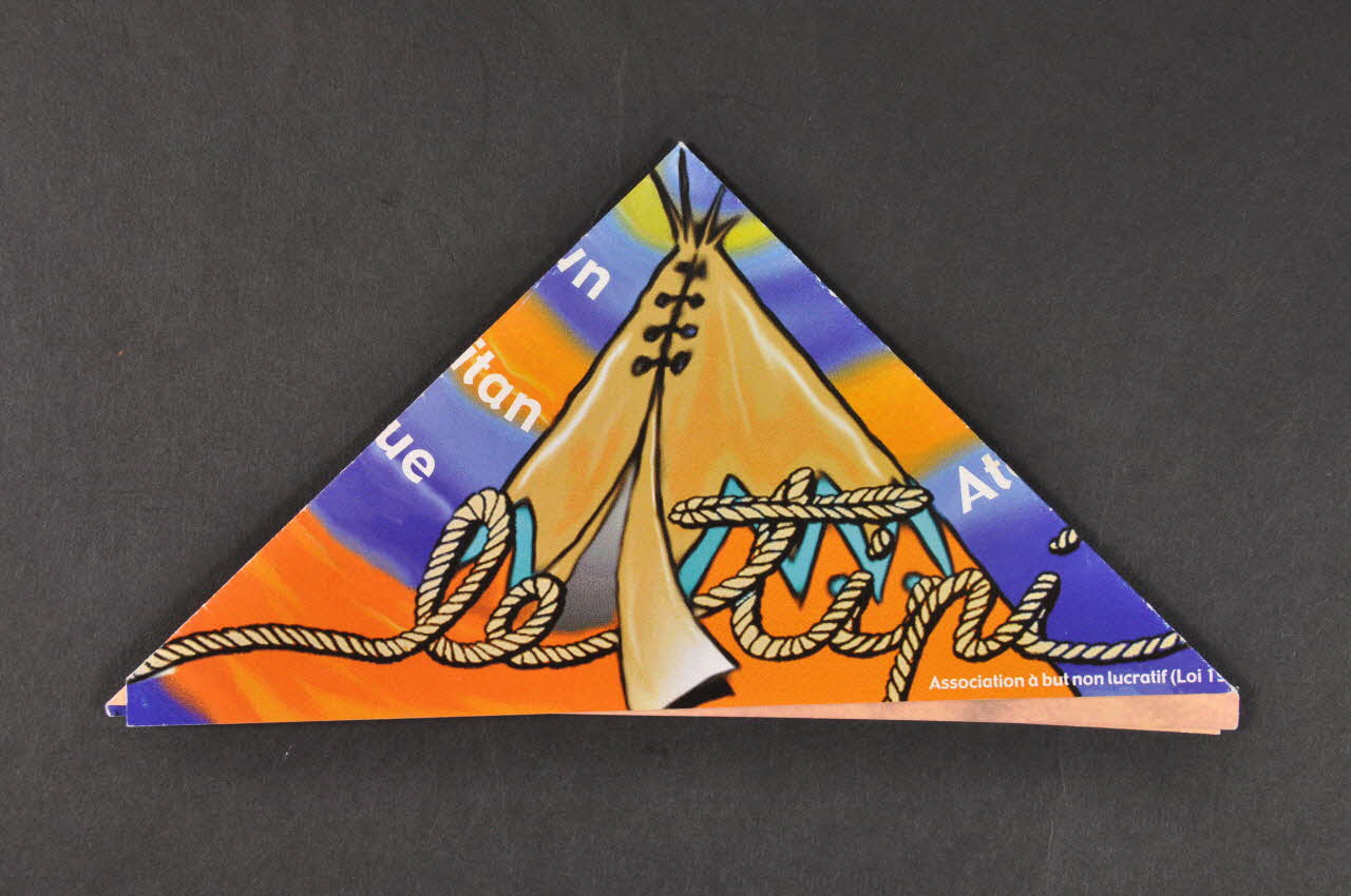 Association "Le Tipi" Dépliant le Tipi Provence-Alpes-Côte d'Azur, France 2002 2002.121.8 Photo Mucem