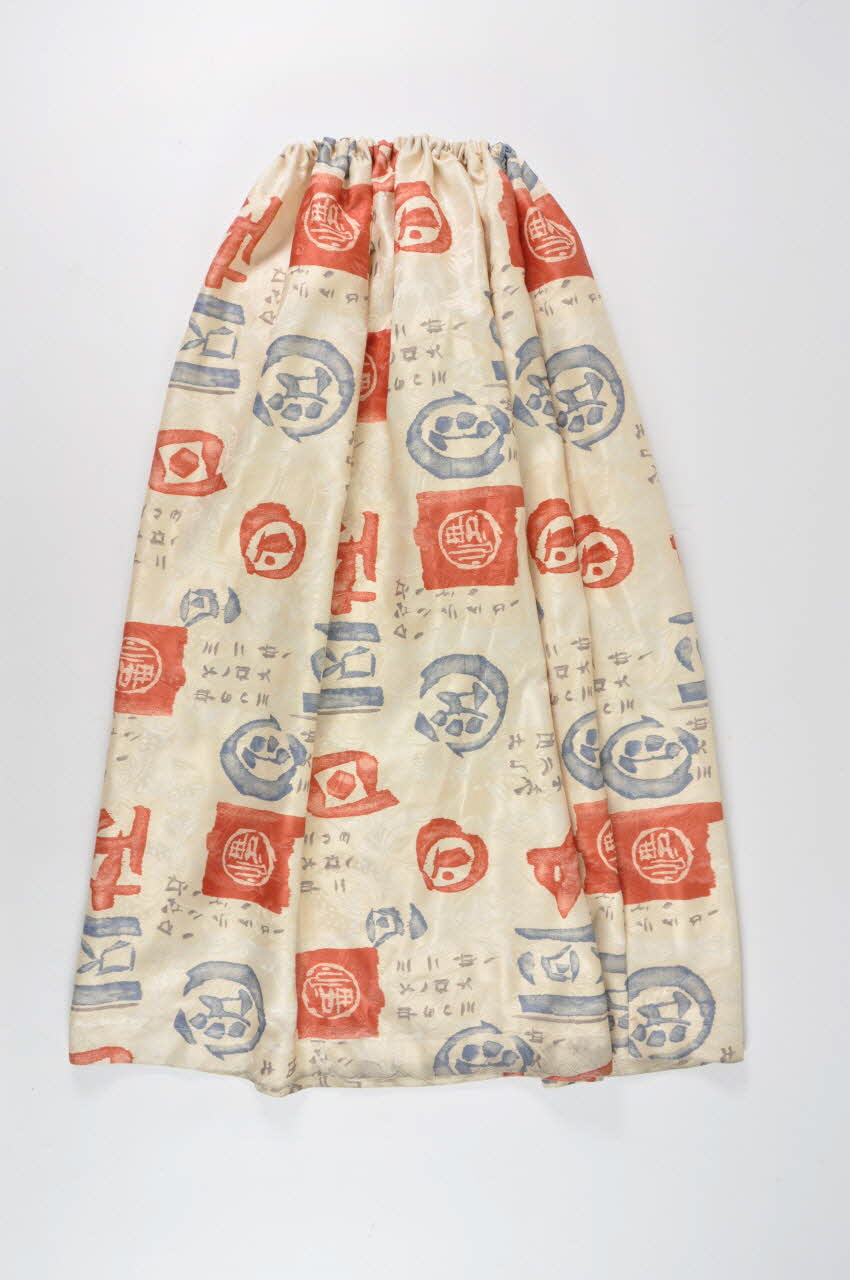 Soeurs de la Perpétuelle Indulgence - San Francisco HABIT personnage de Dom Remy 1. jupe 2. tunique 3. calotte 4 mantille France 2001 2002.122.10.1 Photo Mucem