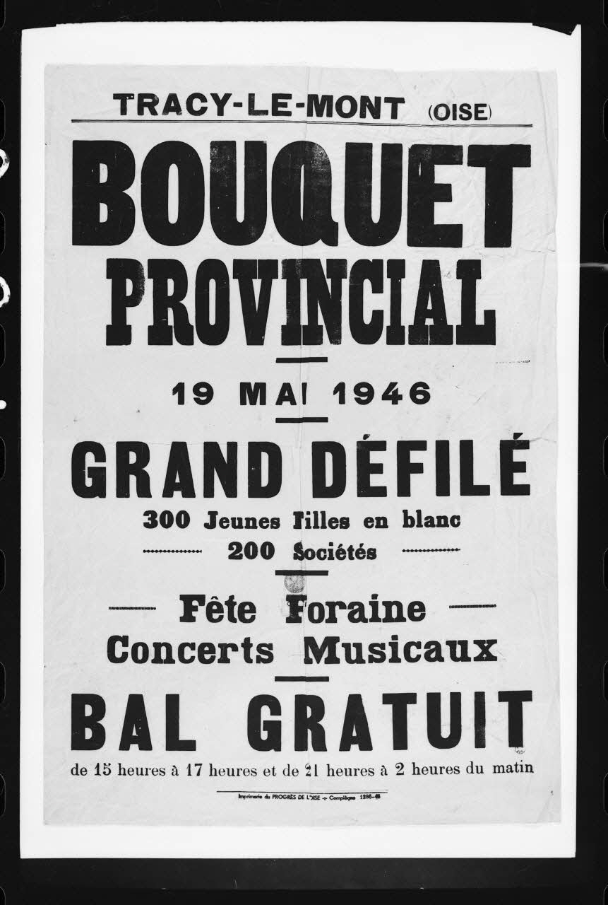 Microfilm photographie Bouquet provincial 1972 Ph.1972.25.881 Photo