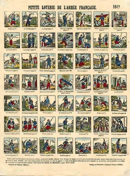 Pellerin à compartiments (7x7) PETITE LOTERIE DE L'ARMEE FRANCAISE. Lorraine, France 1840 1953.86.2863 Photo