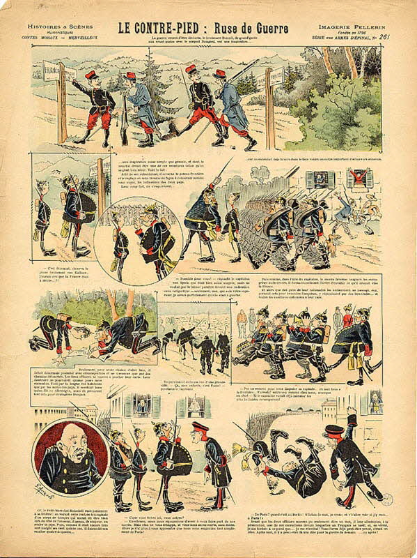 Angéli G. ; Pellerin à compartiments (10) LE CONTRE-PIED : Ruse de Guerre Lorraine, France 1899 1998.37.143 Photo