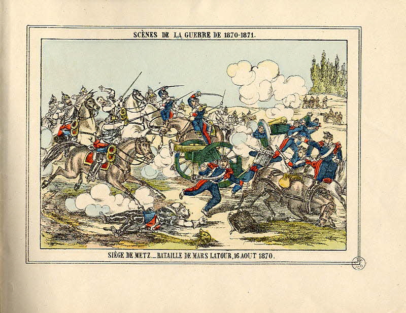 Pellerin album, élément d'ensemble SCÈNES DE LA GUERRE DE 1870-1871.  SIEGE DE METZ. _ BATAILLE DE MARS LATOUR, 16 AOUT 1870. Lorraine, France 1888 1953.86.4585.9 Photo