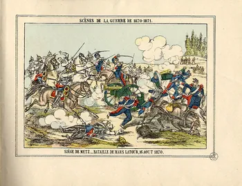 Pellerin album, élément d'ensemble SCÈNES DE LA GUERRE DE 1870-1871.  SIEGE DE METZ. _ BATAILLE DE MARS LATOUR, 16 AOUT 1870. Lorraine, France 1888 1953.86.4585.9 Photo