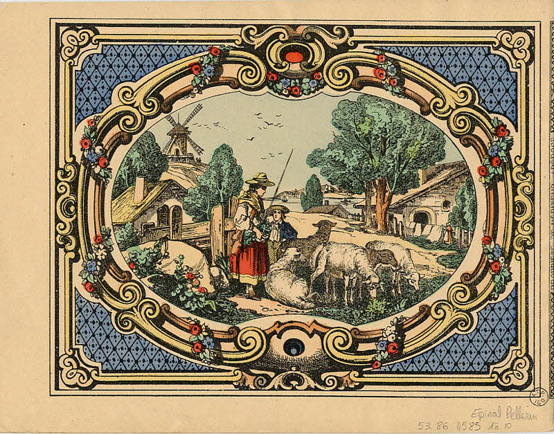 Pellerin album, élément d'ensemble Bergerie. Lorraine, France 1888 1953.86.4585.10 Photo