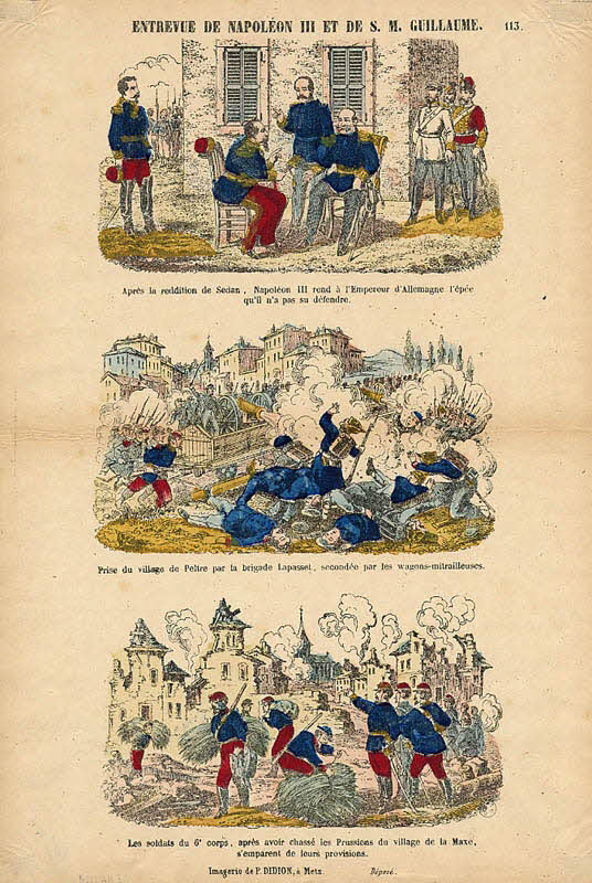 Paulin Didion à compartiments (1x3) ENTREVUE DE NAPOLEON III ET DE S. M. GUILLAUME. France 1870-1879 1953.86.1128 Photo