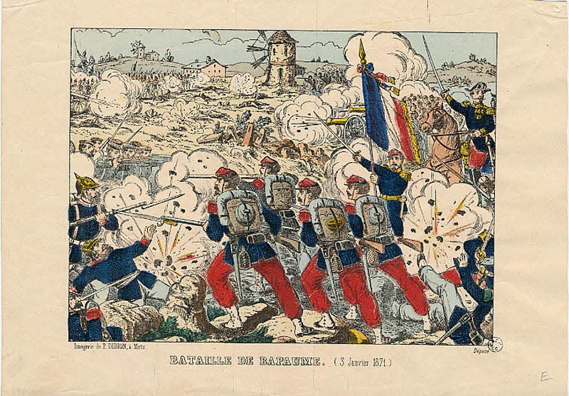 estampe BATAILLE DE BAPAUME. (3 Janvier 1871.) 1950.39.983 Photo