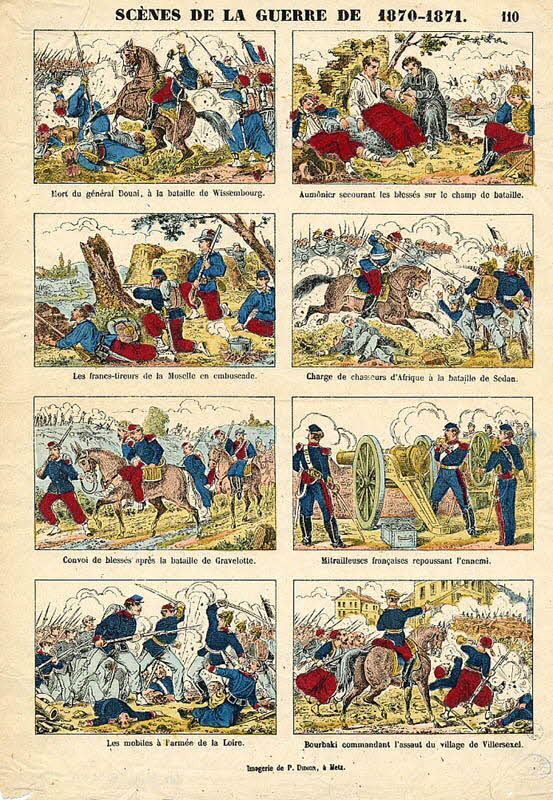 Paulin Didion à compartiments (2x4) SCENES DE LA GUERRE DE 1870-1871. Metz 1870-1879 1950.39.973 Photo