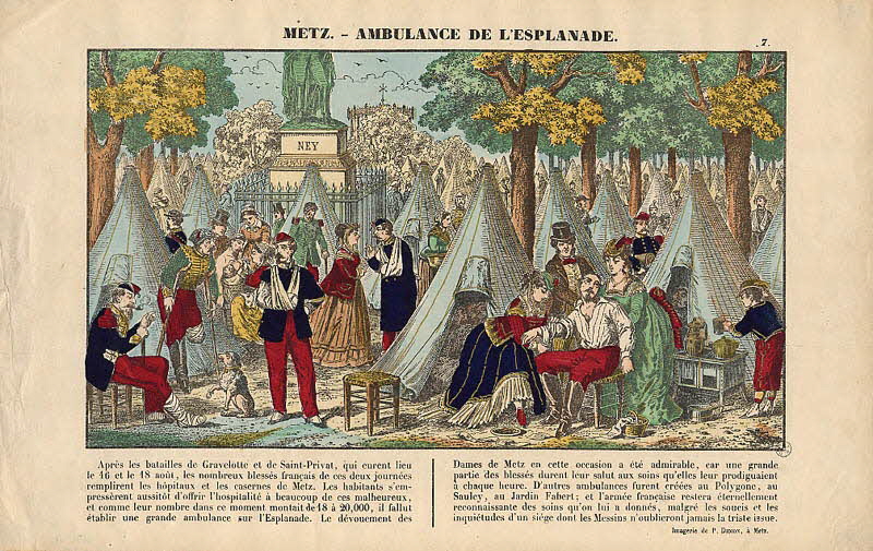 Paulin Didion estampe METZ. - AMBULANCE DE L'ESPLANADE. Metz 1870-1879 1953.86.1116 Photo
