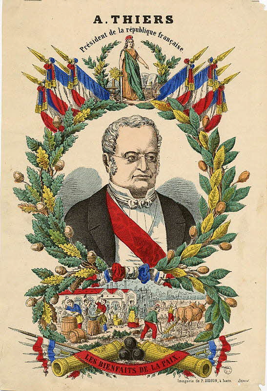 Paulin Didion estampe A.THIERS  Président de la république française. Metz 1871-1879 1953.86.770 Photo