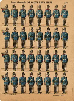 Jean-Jules Delhalt à registres (4) Armée allemande. DRAGONS PRUSSIENS. Metz 1879-1919 1982.3.319 Photo