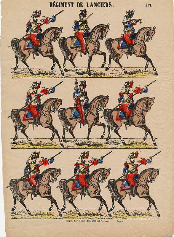 Jean-Jules Delhalt à registres (3) REGIMENT DE LANCIERS. Metz 1874-1884 1982.3.316 Photo