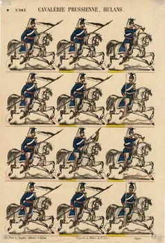 Pinot et Sagaire à compartiments (3x4) CAVALERIE PRUSSIENNE, HULANS. Lorraine, France 1872 1953.86.2486 Photo